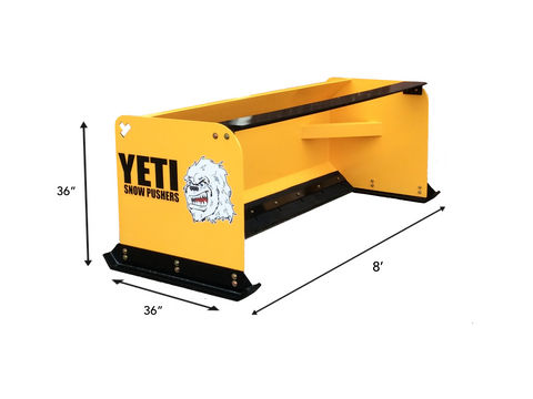 YETI SNOW BEAST - 8 FT SKIDSTEER SNOW PUSHER | SNOW PUSH BOX