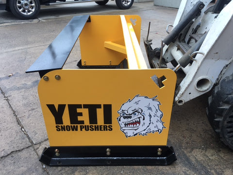 YETI SNOW BEAST LP - 6 FT LOW PROFILE COMPACT SKIDSTEER SNOW PUSHER | SNOW PUSH BOX